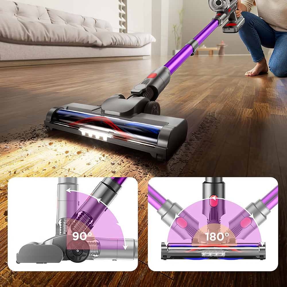 Cordless Stick Vacuum Cleaner – Lightweight with HEPA Filtration